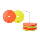 Wyposażenie sportowe i gimnastyczne - Znaczniki płaskie na parkiet 24szt. + stojak/nosidło VFM-8S24WS FL.YO - miniaturka - grafika 1