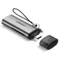 Czytniki kart pamięci - UGREEN Czytnik Czytnik kart 2w1 USB-C 3.1 do microSD + SD 50704 - miniaturka - grafika 1