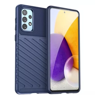 Thunder Case elastyczne pancerne etui pokrowiec Samsung Galaxy A73 niebieski - Etui i futerały do telefonów - miniaturka - grafika 1