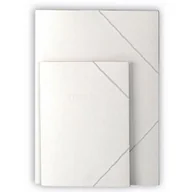 Teczki i skoroszyty - Leniar Teczka tekturowa A3 z gumką biały 90512 - miniaturka - grafika 1