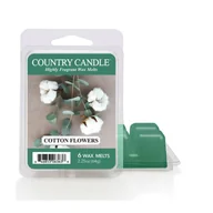 Zapachy do domu - Cotton Flowers - Country Candle - wosk zapachowy 64 gram - miniaturka - grafika 1