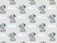 Pościel dla dzieci - Poszewka 40x40 misie szara niebieska Kids - miniaturka - grafika 1