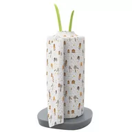 Pojemniki kuchenne - Uchwyt na rolki kuchenne w wyglądzie liścia - Stojak na rolki kuchenne, wolnostojący, antypoślizgowy, wys. 32,5 cm w kolorze zielonym - miniaturka - grafika 1