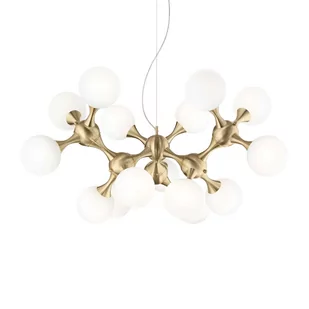 Ideal Lux Lampa wisząca Nodi SP15 241012 mosiężna lampa wisząca w stylu glamour 241012 - Lampy sufitowe - miniaturka - grafika 2