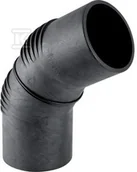 Łączniki, trójniki, kształtki - Kolano PE Silent-db20 HT 56/88.5 długie sanitarne, do kanalizacji wewnętrznej niskoszumowej, kolor czarny - miniaturka - grafika 1