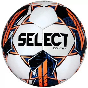 Select Contra FIFA Basic Ball CONTRA WHT-ORG, unisex, piłki do piłki nożnej, Białe - Piłka nożna - miniaturka - grafika 1