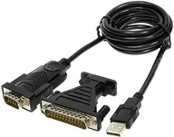 Kable USB - PremiumCord Kabel USB Seral RS232 COM Czarny ku2-232 - miniaturka - grafika 1