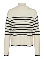 Swetry damskie - Vero Moda Sweter w kolorze kremowym - miniaturka - grafika 1