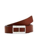 Paski - Tommy Hilfiger Damski Pasek Do Spodni Tjw Heritage Lock Leather Brown Aw0Aw11655 Gtu 85 - miniaturka - grafika 1