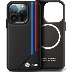 BMW BMHMP16L23PUTRK iPhone 16 Pro 6.3" czarny/black hardcase M Meshed Tricolor Stripes MagSafe - Etui i futerały do telefonów - miniaturka - grafika 1