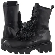 Botki damskie - Czarne botki trzewiki workery modne Carinii B9823-E50 skóra damskie r.38 - miniaturka - grafika 1