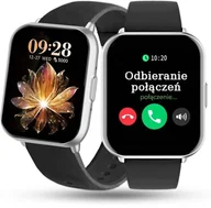 Smartwatch - Rubicon RNCF46 silver/black silicone Zegarek Damski - miniaturka - grafika 1