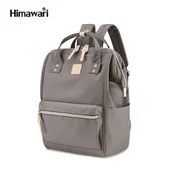 Plecaki szkolne i tornistry - Pojemny plecak miejski szkolny w szarym kolorze - Himawari - miniaturka - grafika 1