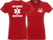 Odzież robocza - Promostars LPP - Koszulka damska RATOWNIK MEDYCZNY czerwona - miniaturka - grafika 1