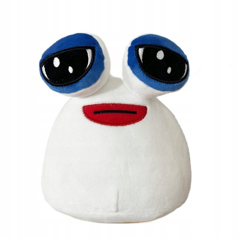 Maskotka Pluszak Zabawka Mój Zwierzak Pou Kosmita Plush Biały 24 Cm