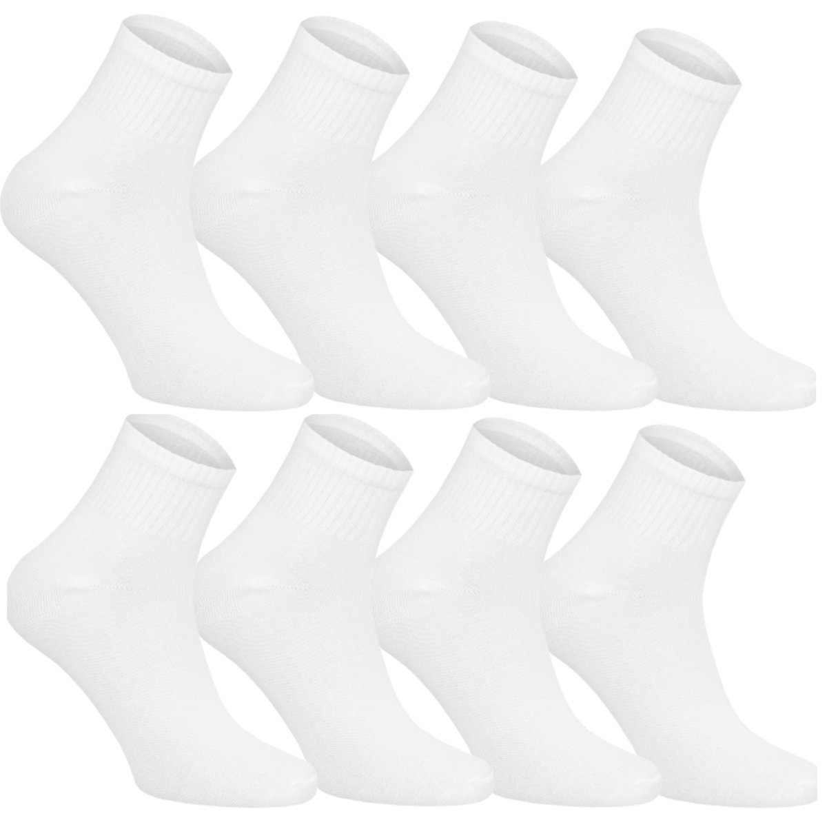 8X ZESTAW SKARPETY Męskie SPORTOWE PRODUCENT DoraSocks BIAŁY 41-43