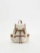 Plecaki - Reserved - Żakardowy plecak - brązowy - miniaturka - grafika 1