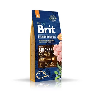 Brit Premium By Nature Adult M 3 kg - Sucha karma dla psów - miniaturka - grafika 1