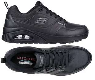 Buty Skechers Uno Suroka 232250-BBK Skórzane Sneakersy Ciepłe Na Co Dzień - Sneakersy męskie - miniaturka - grafika 1