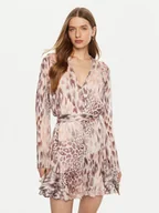 Sukienki - Guess Sukienka koszulowa W5RK35 WDW82 Różowy Regular Fit - miniaturka - grafika 1