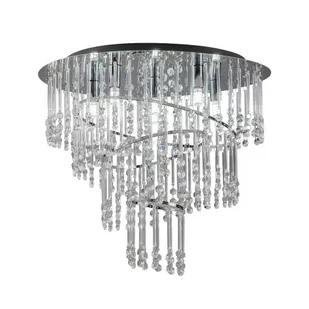 Zuma Line Plafon TERRE 19154L srebrna oprawa w stylu glamour 19154L - Lampy sufitowe - miniaturka - grafika 1