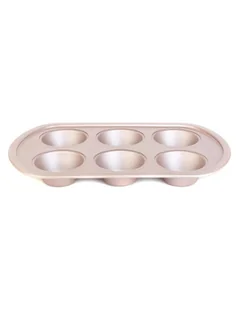 Forma do pieczenia muffinek non-stick Salter Metallic, 31,8 x 19 x 3,5 cm - Formy do ciast - miniaturka - grafika 1