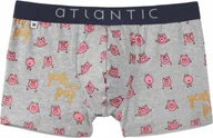 Majtki męskie - ATLANTIC SZORTY MĘSKIE BOKSERKI MH1054 SZARE *S* - miniaturka - grafika 1