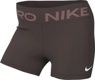 Spodnie rowerowe - Nike Damskie spodnie górne Thigh Length Tight W Np 365 Short 3 In, barokowy brązowy/biały, CZ9857-237, L - grafika 1