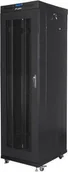 Szafy rack - Lanberg FF01-6042-23BL stojąca Rack 19'' 42U 600x1000mm czarna - miniaturka - grafika 1