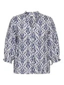 Bluzki damskie - ONLY Bluzka w kolorze biało-granatowym - miniaturka - grafika 1