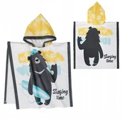 Okrycia kąpielowe dla dzieci - Ponczo dla dzieci Ręcznik z kapturkiem Okrycie na plażę na basen 5–8 lat - miniaturka - grafika 1