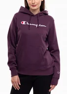 Bluzy damskie - Champion bluza damska z kapturem ciepła dresowa sportowa logo roz. XL - miniaturka - grafika 1