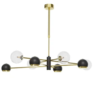 Duża, nowoczesna lampa wisząca do salonu JUP 1973 z serii MOKA - Lampy sufitowe - miniaturka - grafika 1