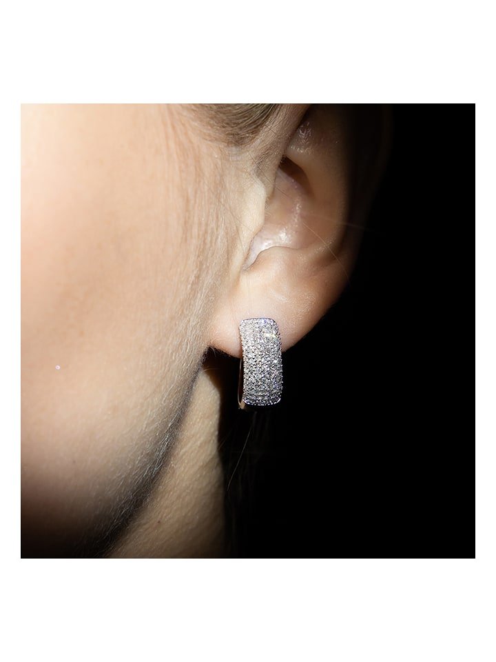 maison héritage PARIS Złote kolczyki- kreole 