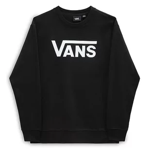 Vans Damska bluza z logo Drop V BFF Crew, Czarny - biały, XXS - Bluzy damskie - miniaturka - grafika 1