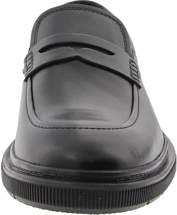 CLARKS CZARNE MOKASYNY ZE SKÓRY NATURALNEJ NA PODESZWIE GUMOWEJ 42 16AA
