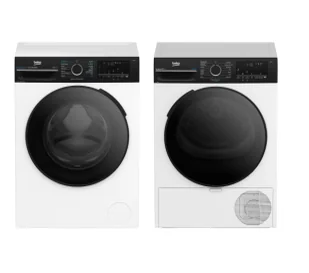 Beko pralka b300 BM3WFU49415WBDC EnergySpin 9kg 1400obr/min + suszarka b300 BM3T49249WBDC 58,6cm 9kg - Zestawy zintegrowane AGD - miniaturka - grafika 1