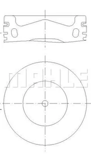 Tłok Mahle 028 PI 00158 001 - Silnik - akcesoria - miniaturka - grafika 1