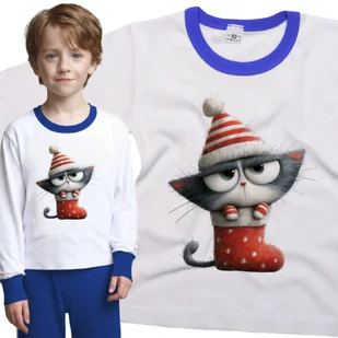 Piżama dziecięca Szary Kot Kotek W Świątecznej Skarpecie Święta 86/92 - VoloDonum - Piżamy dla dziewczynek Piżama dziecięca Szary Kot Kotek W Świątecznej Skarpecie Święta 86/92 - VoloDonum - Piżamy dla dziewczynek - miniaturka - grafika 1