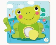 Książki edukacyjne - Puzzle 5 mini Żaba Nowa - miniaturka - grafika 1