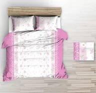 Pościel - Pościel Z Kory 200X220 Biała Różowa Polne Kwiaty - miniaturka - grafika 1