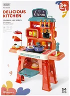 Zabawki AGD - Kuchnia na baterie z akcesoriami MEGA CREATIVE 499048 - miniaturka - grafika 1