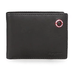 Portfele - Pepe Jeans Badge Poziomy portfel z portfelem, unikalny, Niebieski, única, Poziomy portfel z torebką - grafika 1