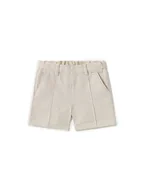 Spodenki damskie - Mayoral Szorty materiałowe 1240 Beżowy Regular Fit - miniaturka - grafika 1
