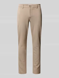 Chinosy o kroju slim fit z mieszanki wiskozy model ‘MARK’ - Spodnie męskie - miniaturka - grafika 1