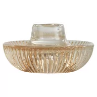 Świeczniki - Karbowany świecznik ze szkła ARTY - miniaturka - grafika 1