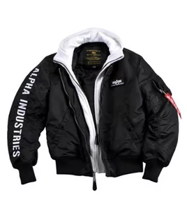Alpha Industries Męska kurtka bomberka, czarny/biały, S - Kurtki męskie - miniaturka - grafika 1
