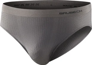 Brubeck BE1004M Slipy męskie Base Layer szary L - Majtki męskie - miniaturka - grafika 1