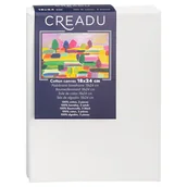 Podobrazia, bloki, papiery - Creadu, Podobrazie malarskie bawełniane, 18x24 cm, 3 sztuki - miniaturka - grafika 1