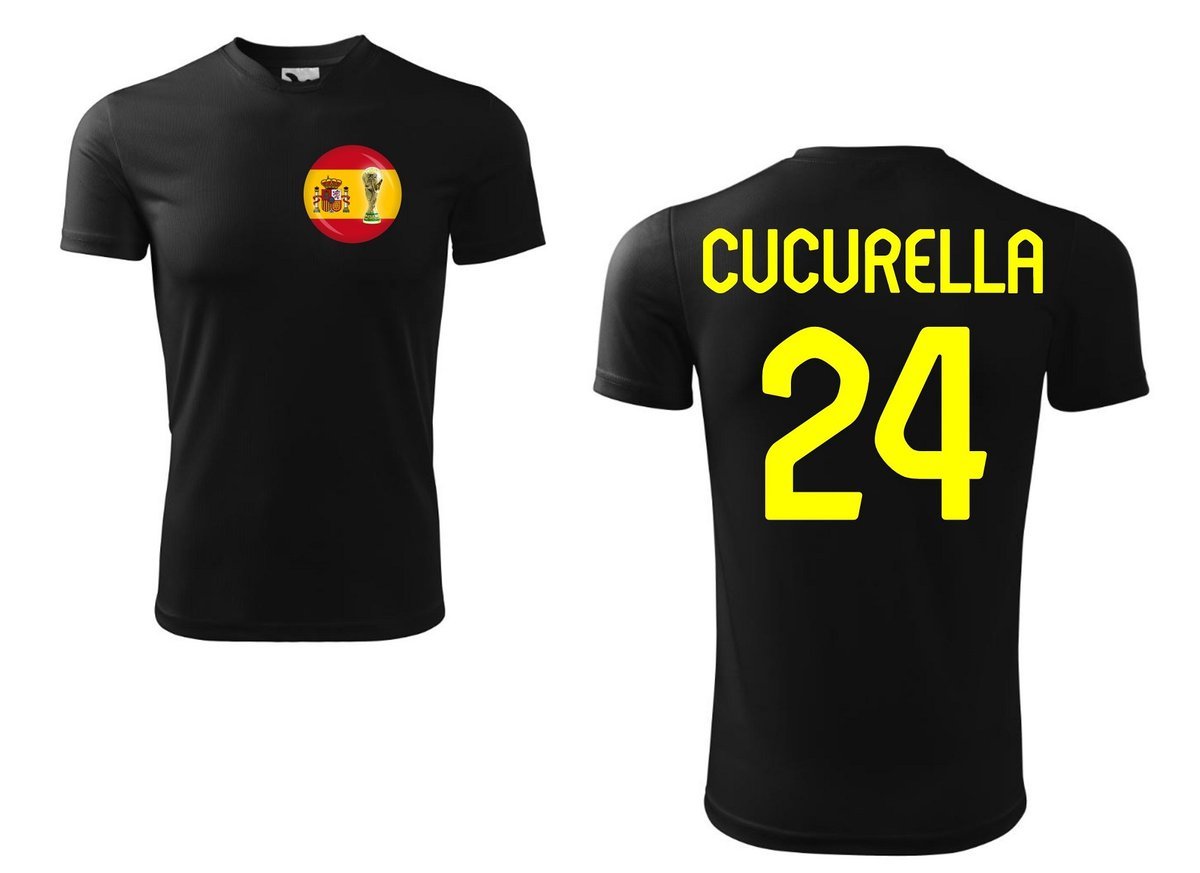 Treningowa Koszulka HISZPANIA MARC CUCURELLA 24 jr